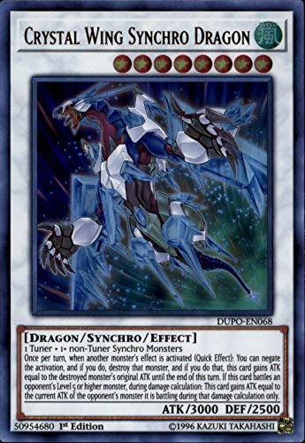 Crystal Wing Synchro Dragon DUPO-EN068 - 1st Edition