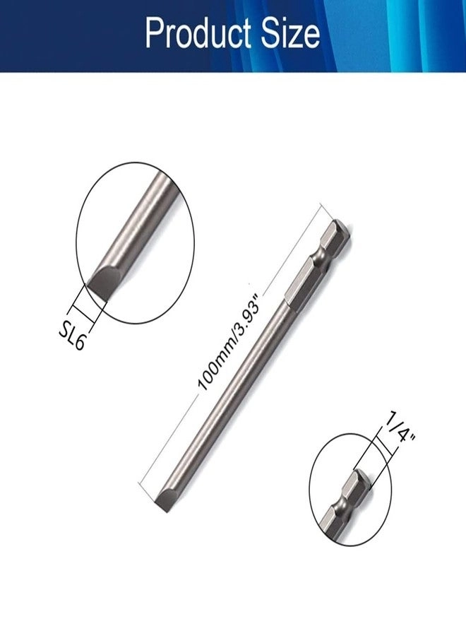 1/4-inch Hex Shank Screwdriver Bits - 5 Pcs 4-inch