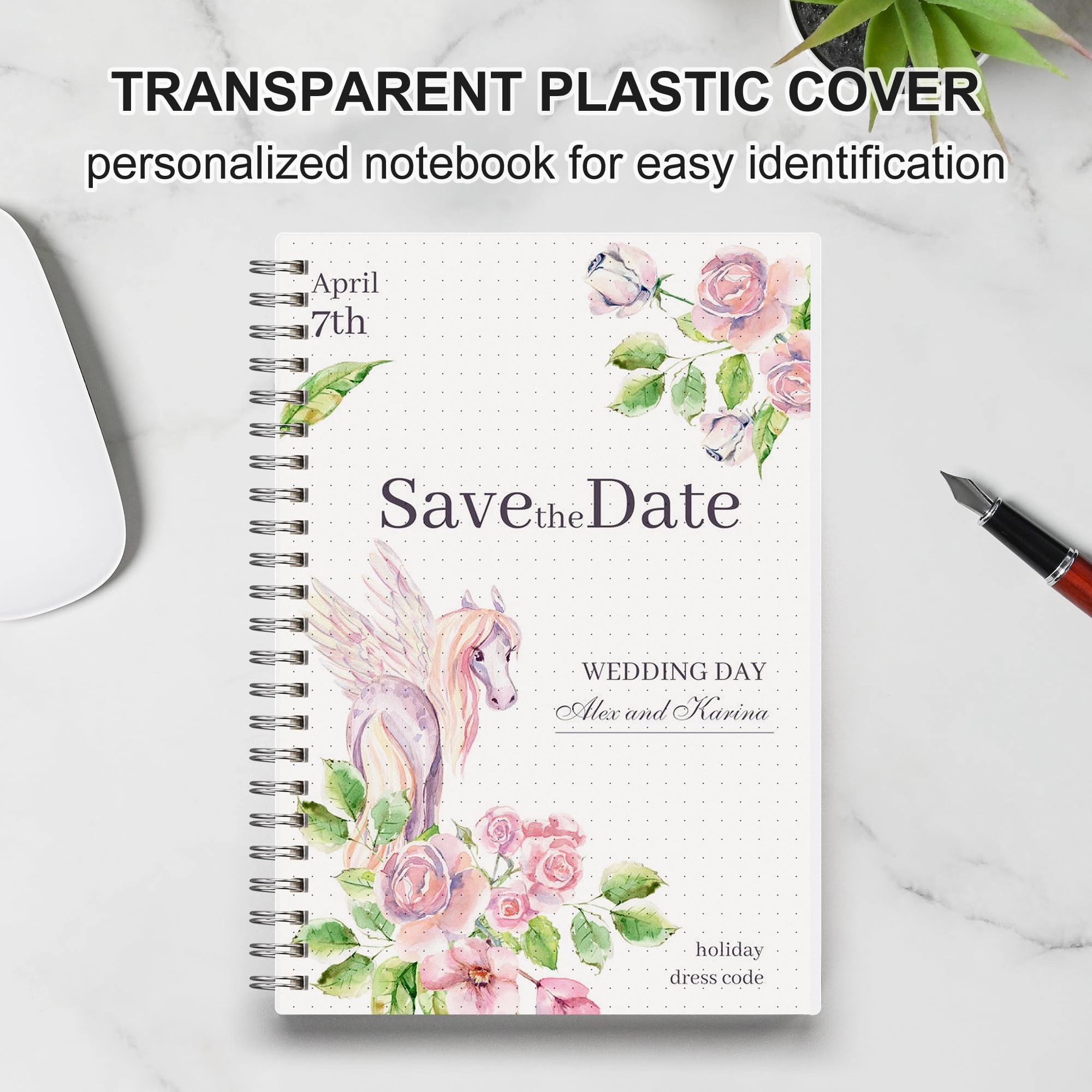 Dot Grid Notebook A5 Spiral - Dotted 80 Sheets