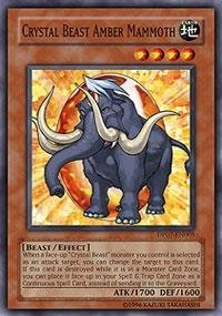 Konami Yu-Gi-Oh! Crystal Beast Amber Mammoth DP07-EN005 - English