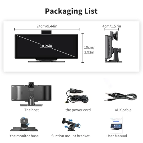 Portable Wireless Carplay Screen - 2.5K