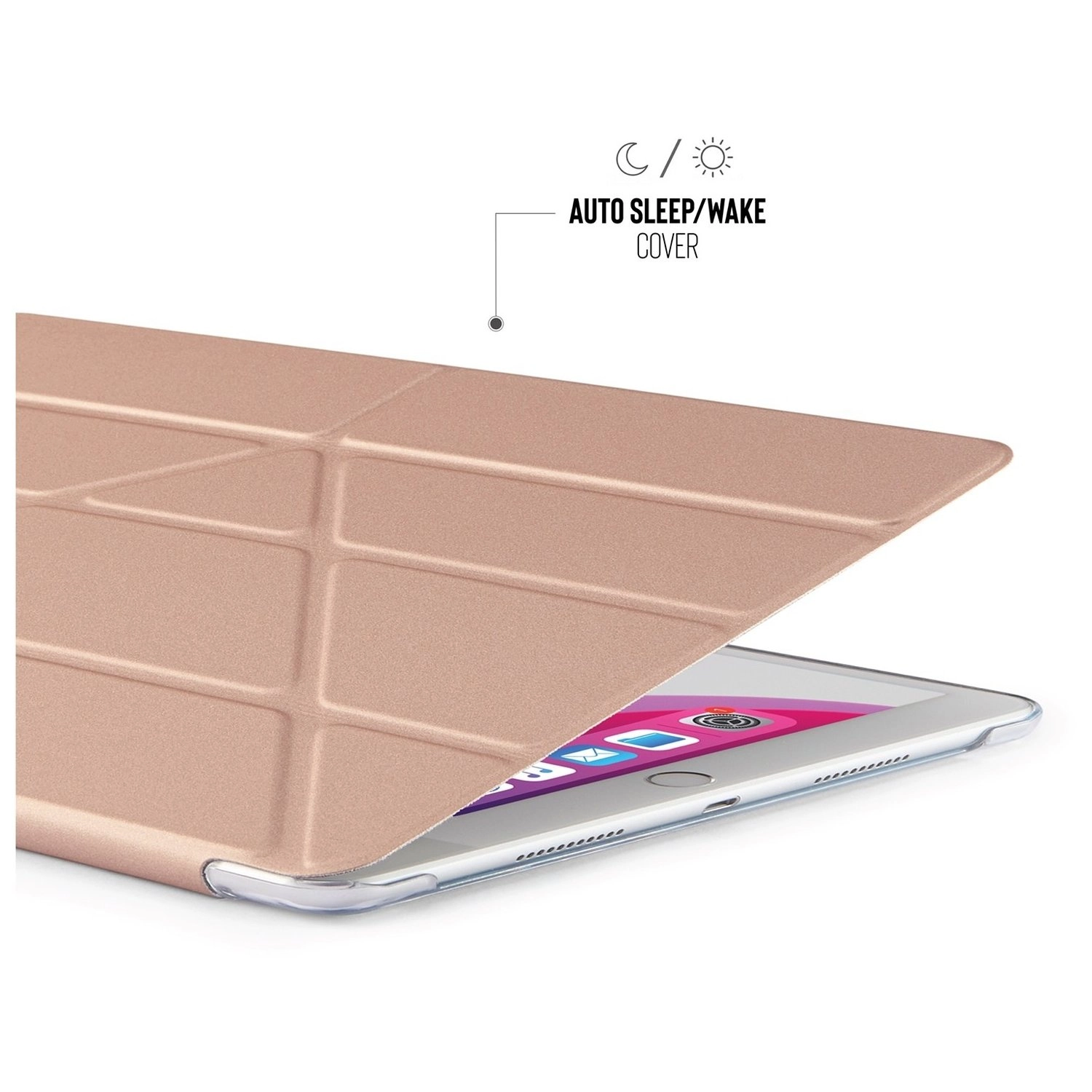 Folio Case with 5-in-1 Stand for iPad 7th Generation 10.2-inch (2019)