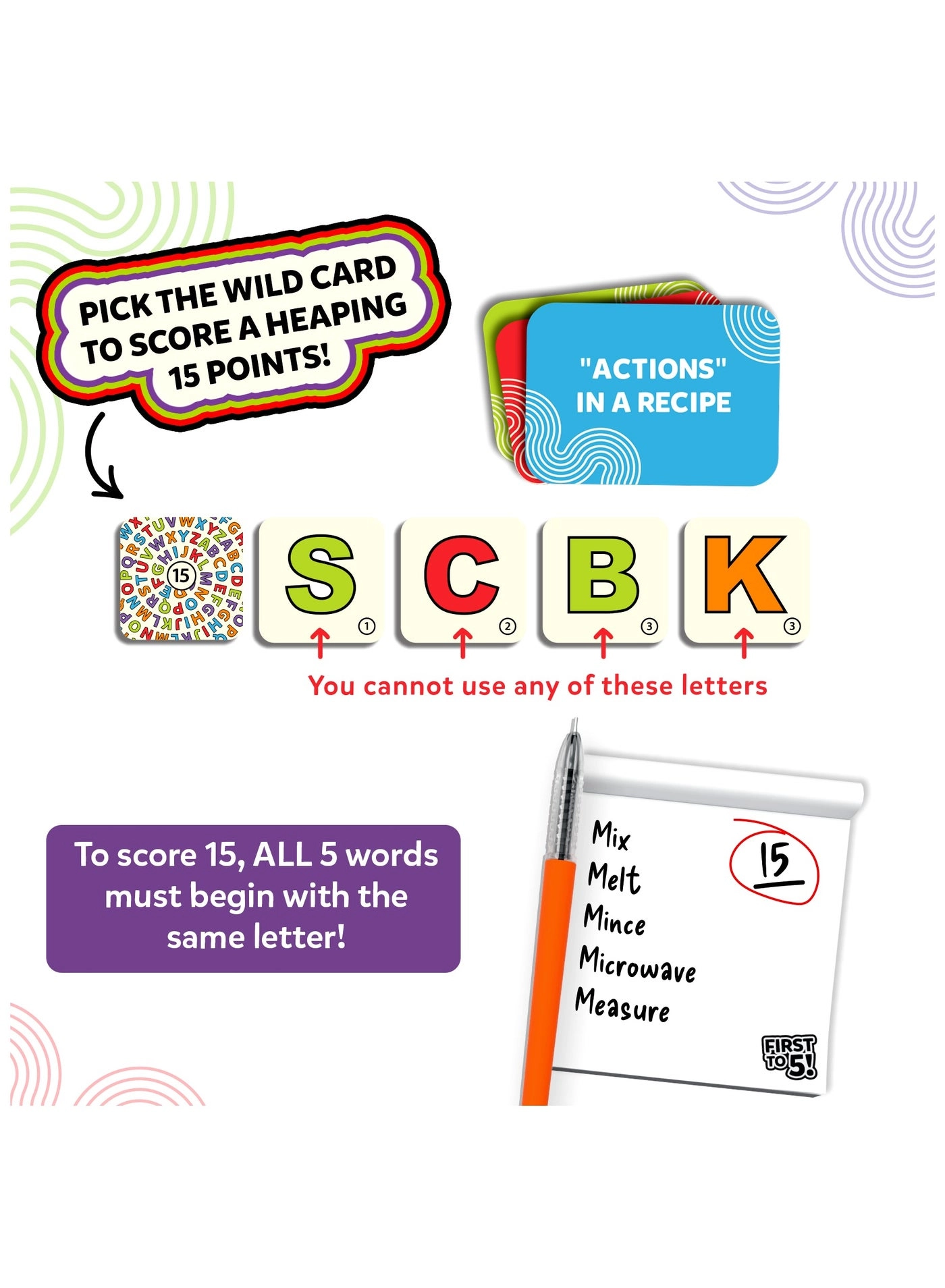 First to 5! - Card Game