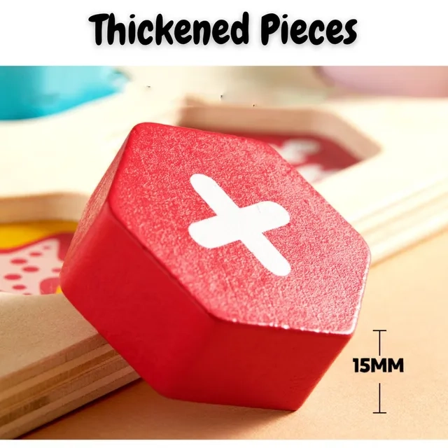 Wooden Number Board - 18 Months