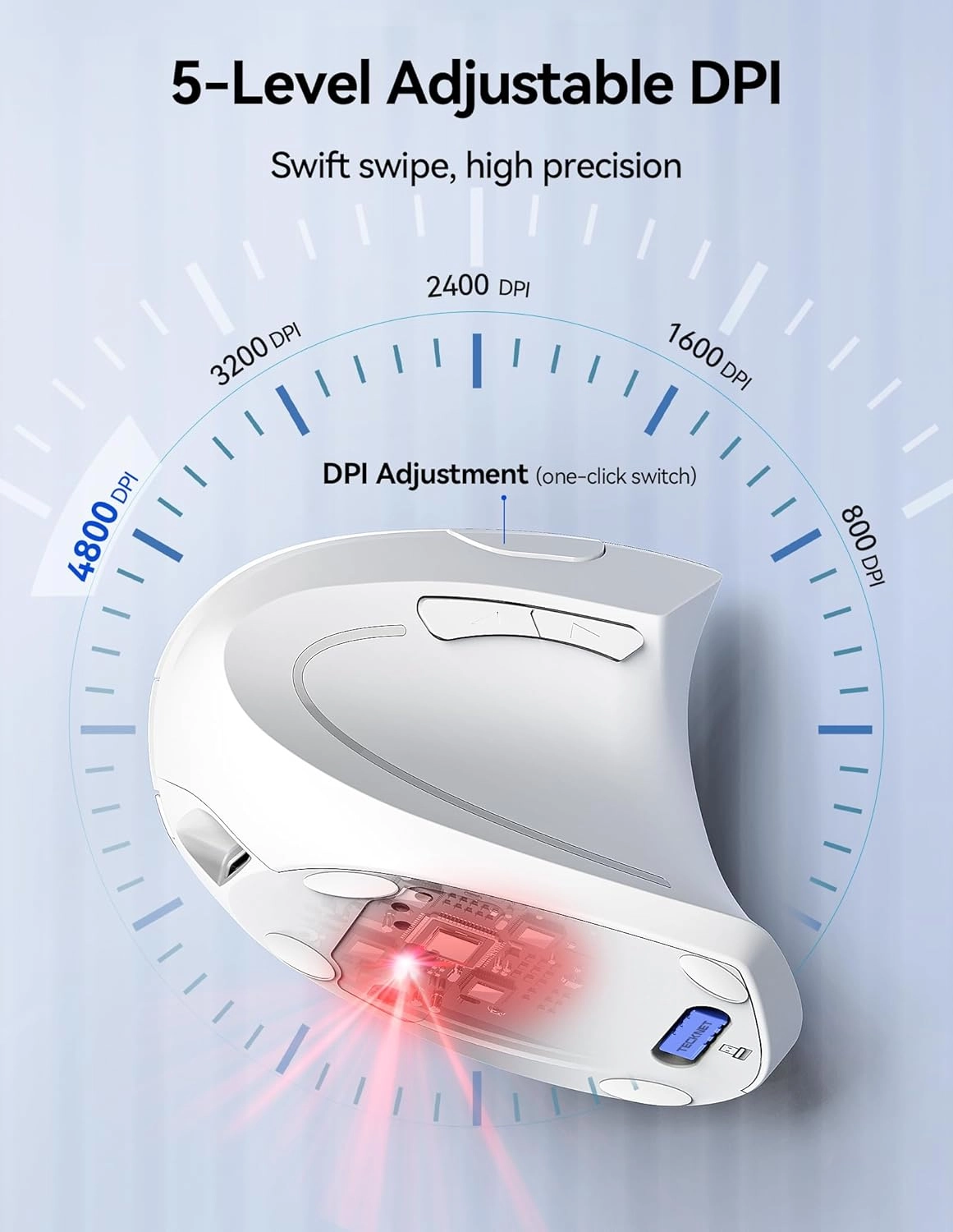 Ergonomic Vertical Mouse - Wireless