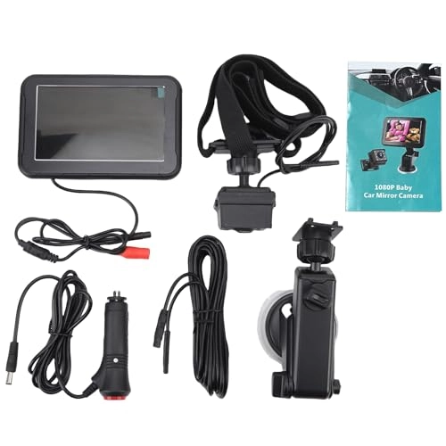 Adjustable 1080P Baby Car Camera - 5" Monitor Rear-Facing