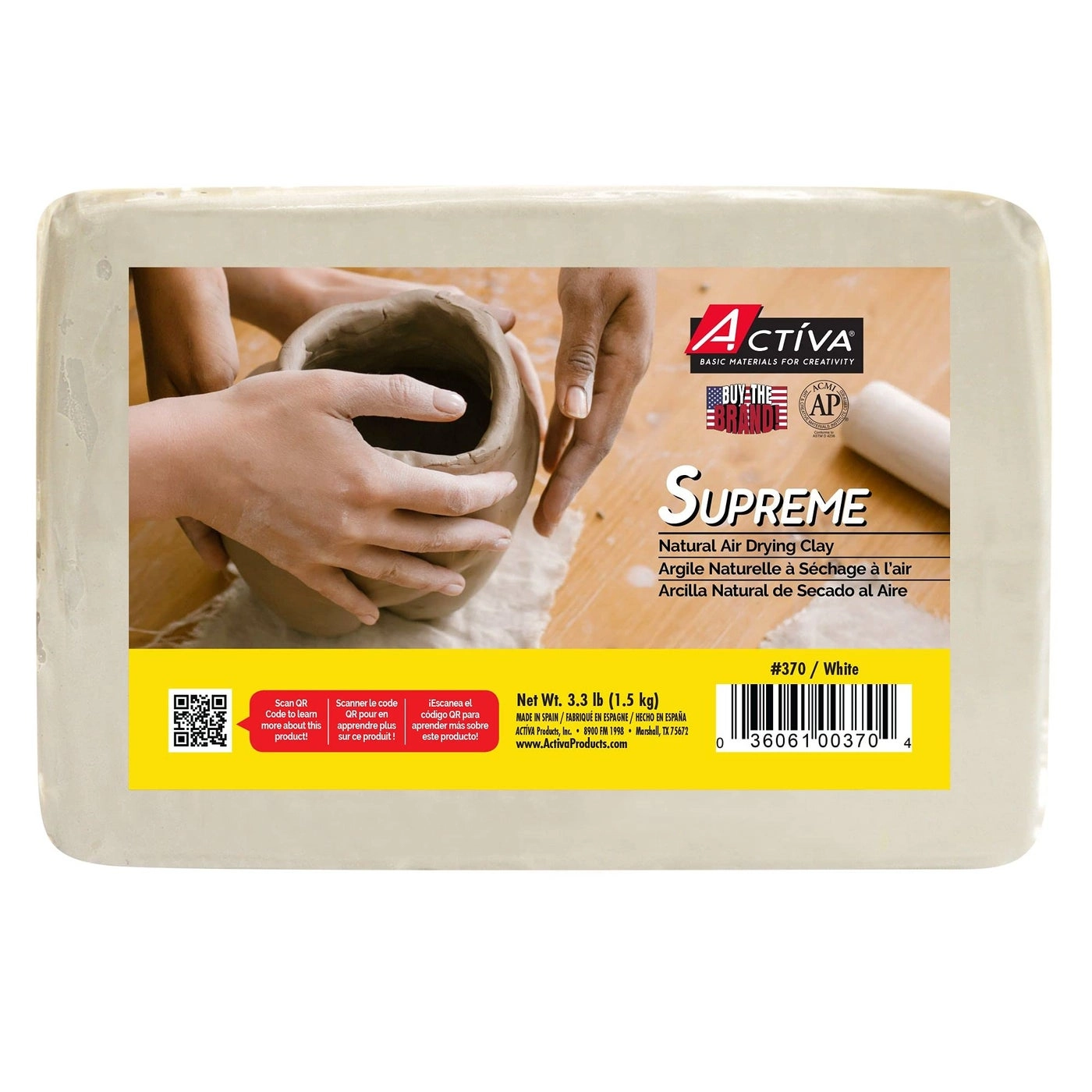 ACTIVA Supreme Clay - Air Dry 15kg