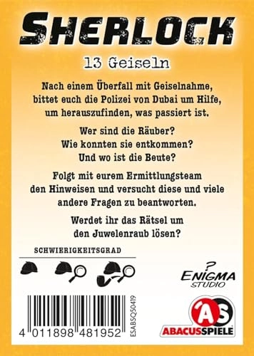 Sherlock: 13 Hostages - Card Game (German)