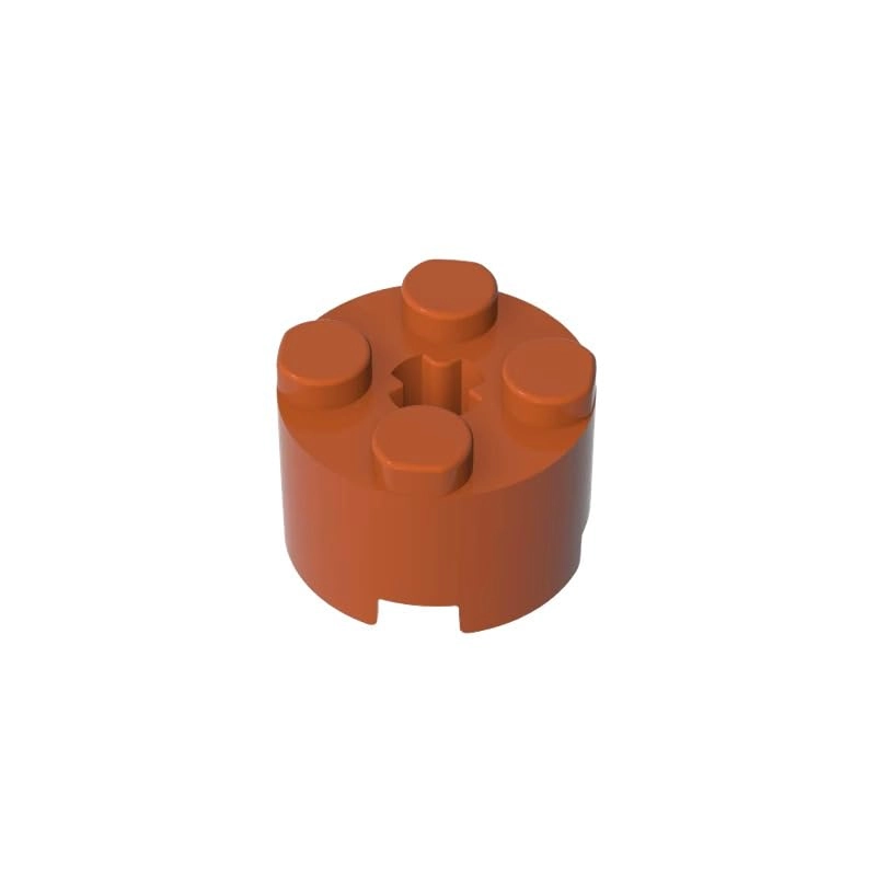 Gobricks Brick Round 2 x 2 with Axle Hole (GDS-607-047X50) - 6143141