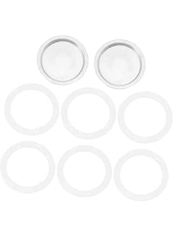 MAGICLULU Silicone And Stainless Steel Filter Mesh Replacement - 8 Pcs