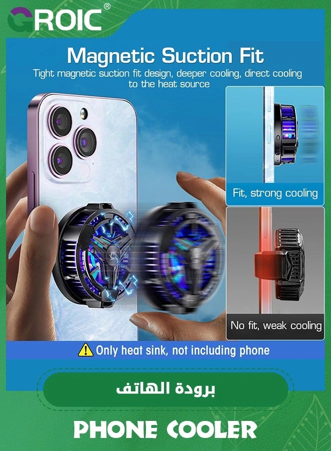 Phone Cooler - 3 Cooling Modes RGB Lights