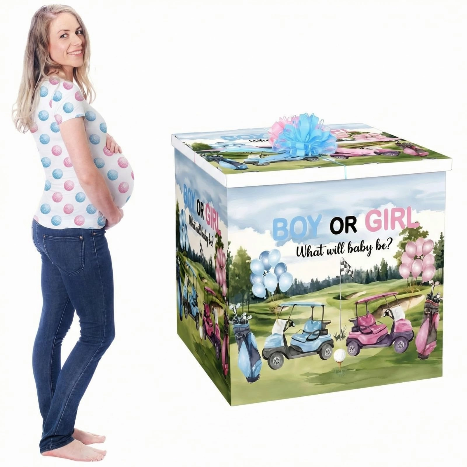 AmazingSpark Gender Reveal Gift Box Kit - Pack of 3 ALL