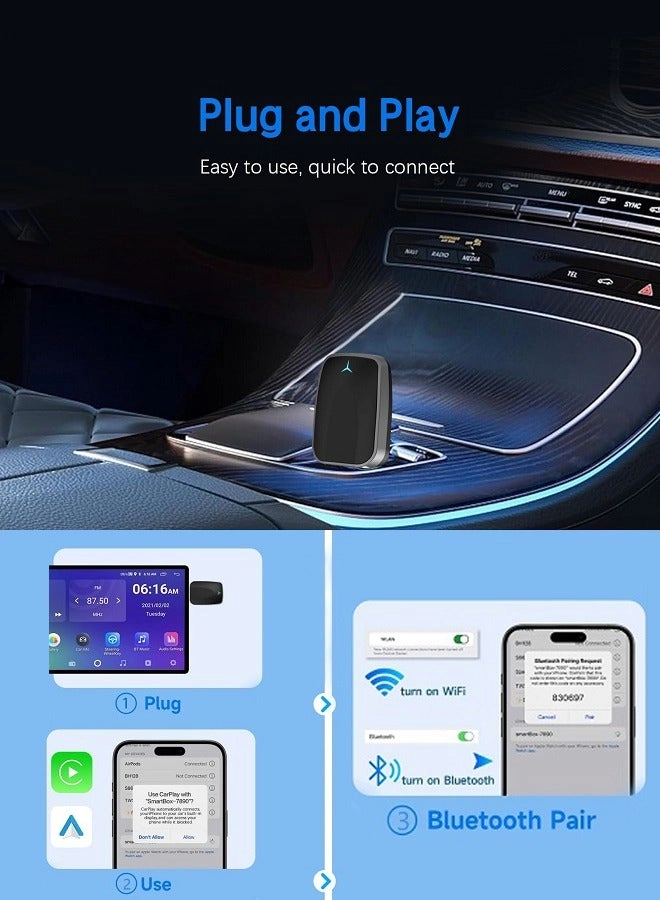 Wireless Carplay Adapter - Wireless Apple iPhone Android Phone