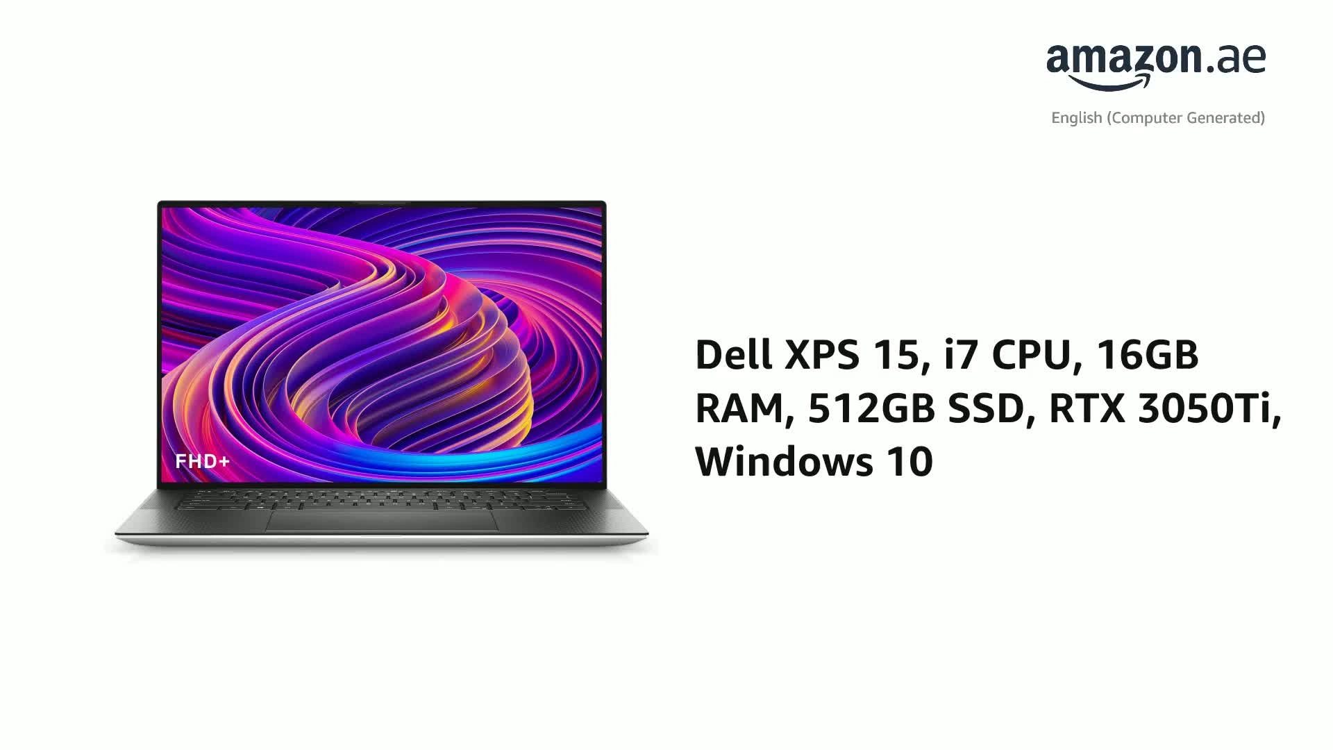 XPS 15 9510 - 15.6'' 512GB 16GB Core i7-11800H