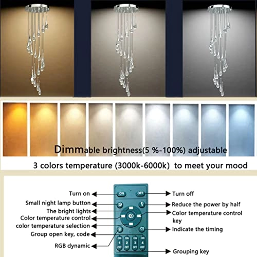 Spiral Stair Pendant Chandelier - 138''/350cm