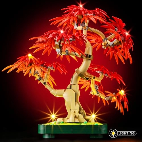 Light Kit for LEGO 10348 Japanese Red Maple Bonsai Tree - Plastic Japanese Red Maple Bonsai Tree