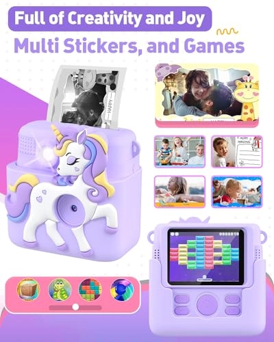 instant print camera for kids - 1080P 8MP