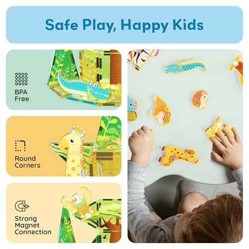 Magnet Building Blocks - Safari Animal 8pcs