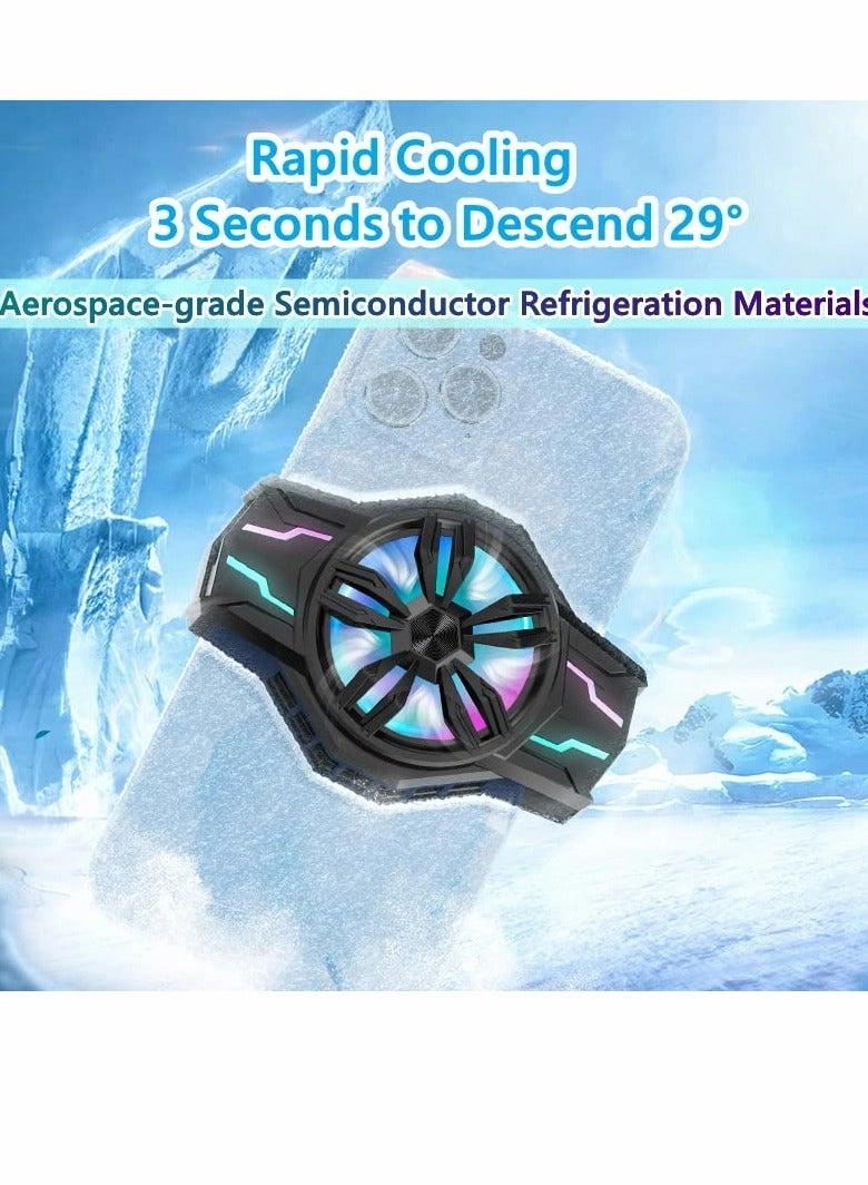 Portable RGB Phone Cooler Fan