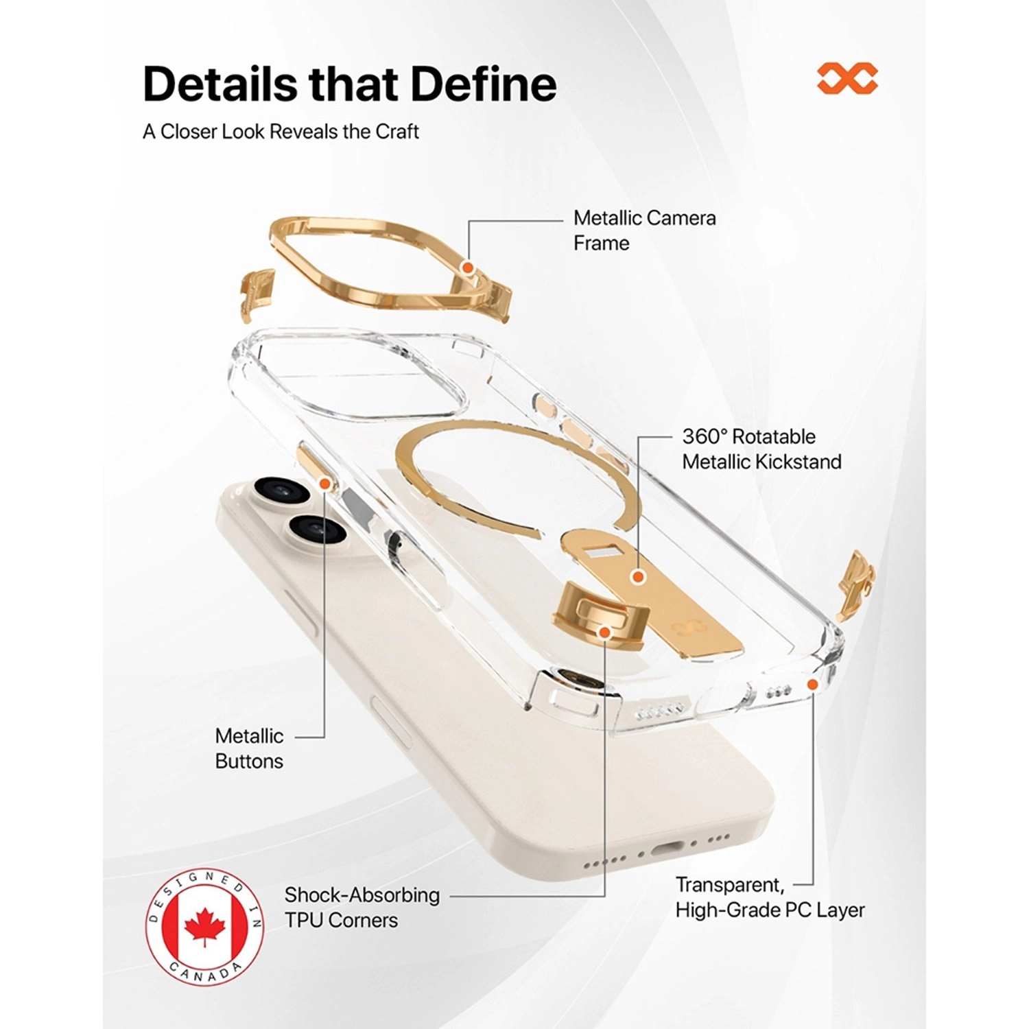 Aurum Transparent Case for iPhone 16 Pro Max