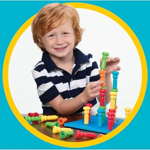 Stacking Pegs Building Set - 3+ 30 pieces