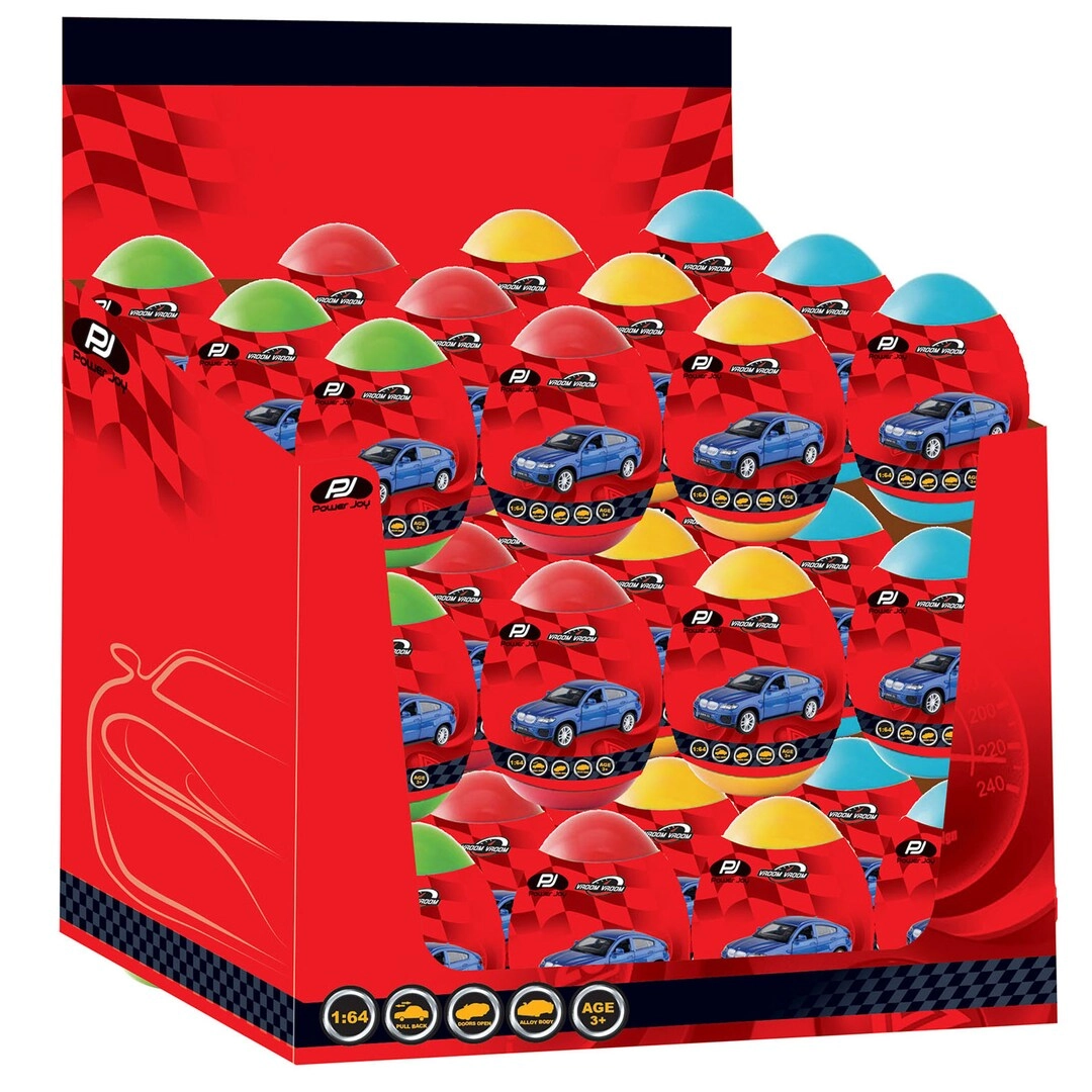 Power Joy Vroom Vroom Die-Cast Magic Egg Car - 20pcs