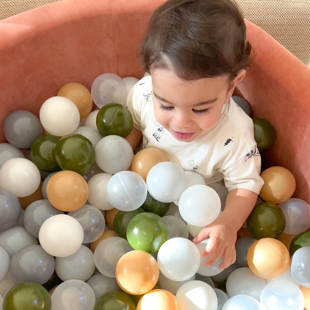 Round Ball Pit - Velvet Marsala 6 months
