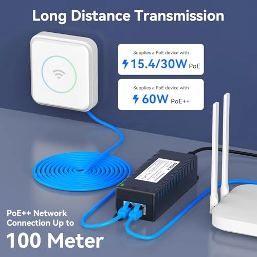 2.5GbE PoE Injector - 60W IEEE 802.3