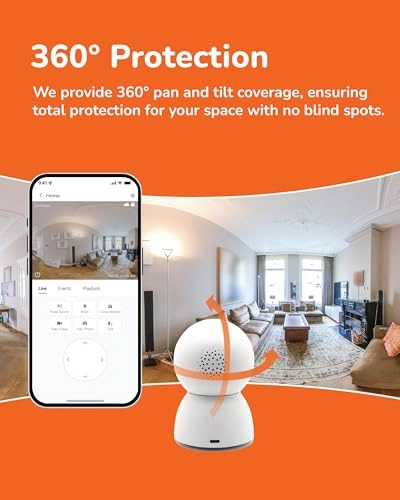 Indoor Pan-Tilt Security Camera 2.5K