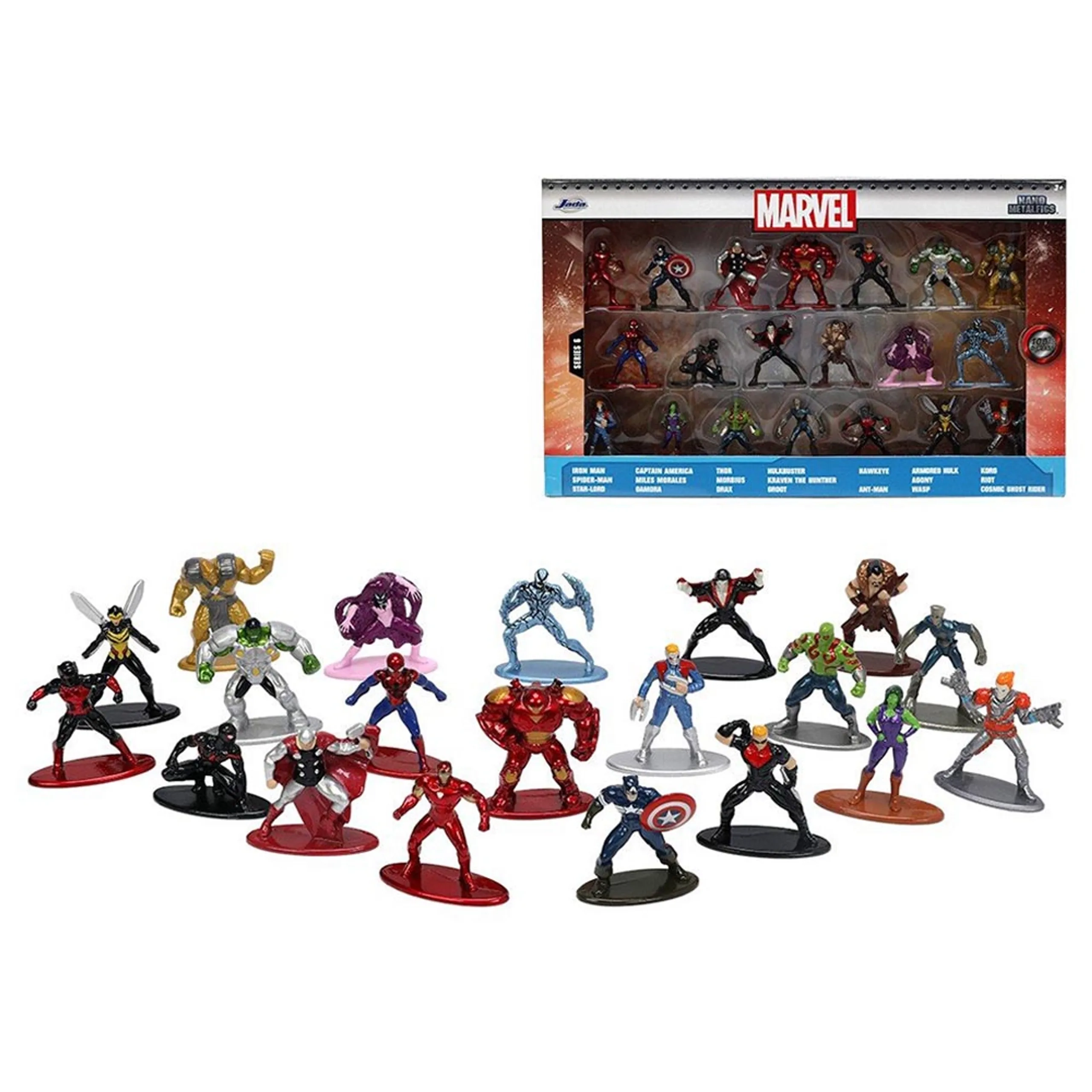 Marvel Nanofigs - Suitable for 3 years & above Pack of 20 (STM-253225018)