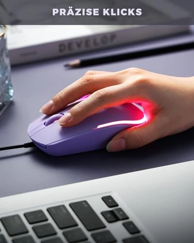 Wired LED RGB Backlit Mouse - USB
