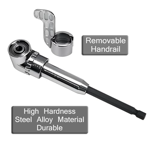 Right Angle Drill Adapter - 105 Degree Magnetic 1/4" 3/8" Hex Shank Pack