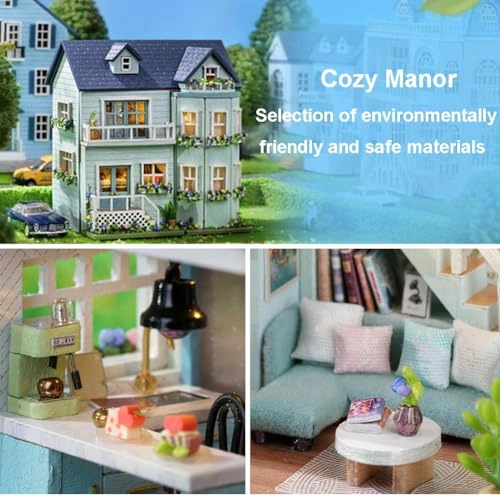 Miniature Wooden Dollhouse Furniture Kit - Creative Room 1:24