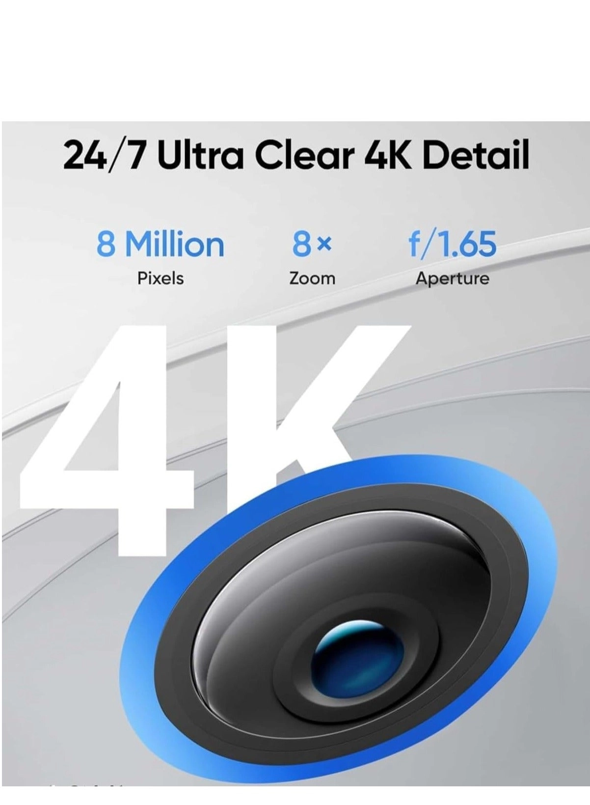 8MP IP Camera - 4K + 4 Channel NVR - PoE + 1TB Survillance Hard Disk + Mouse + 20 Meters cat6 cables