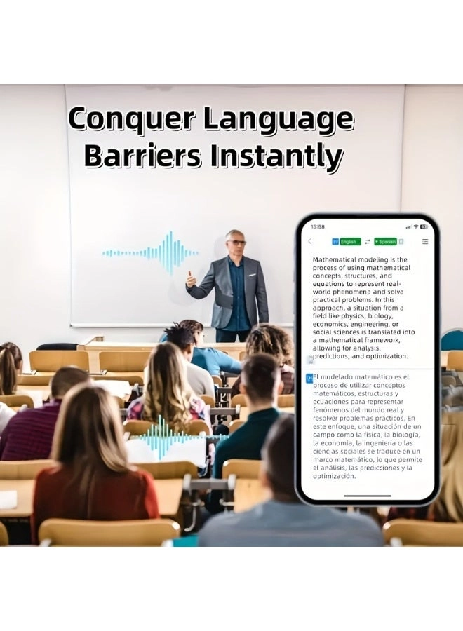 Wireless translation headset - 144 Languages