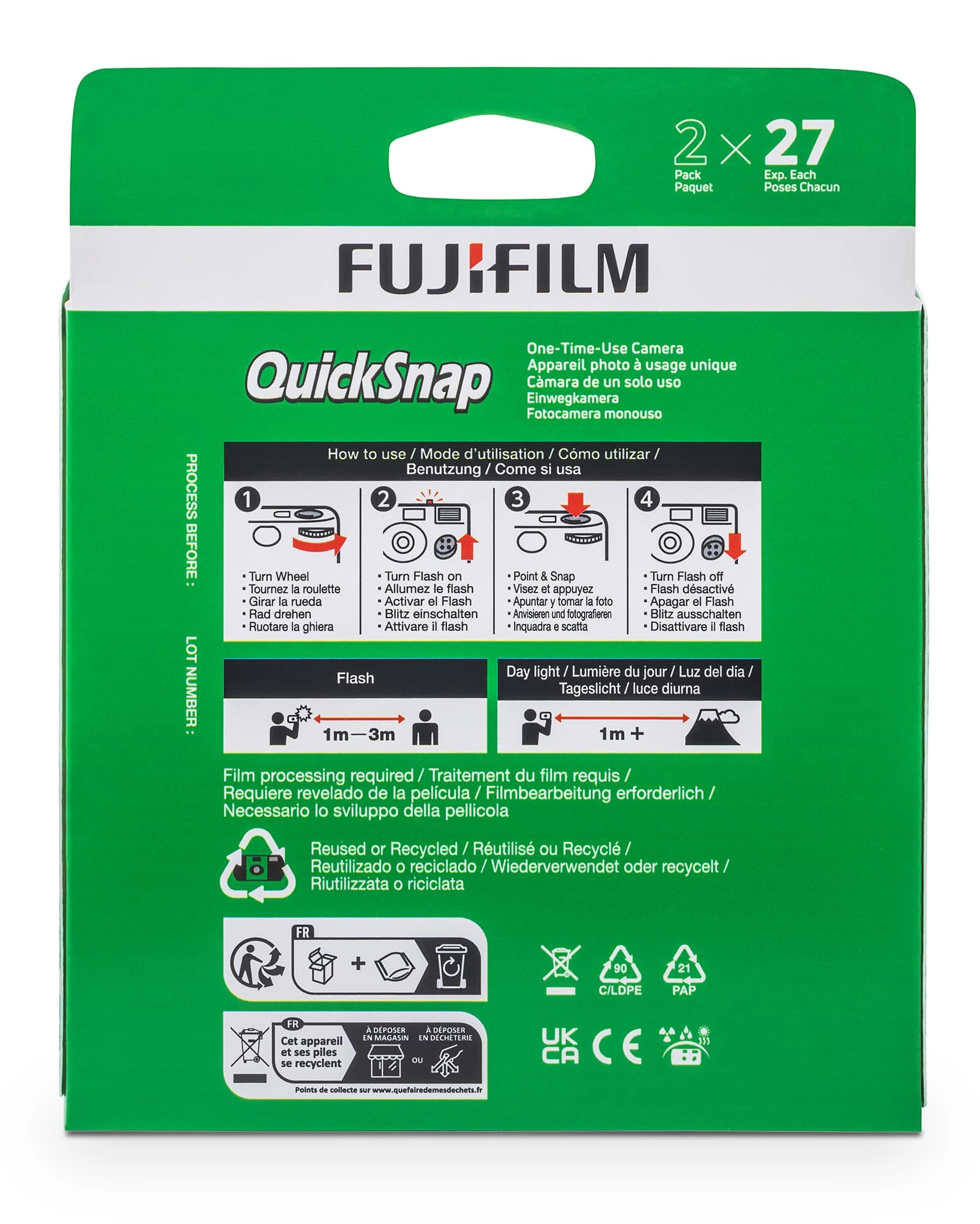 QuickSnap Flash 400 - Disposable 35mm Pack