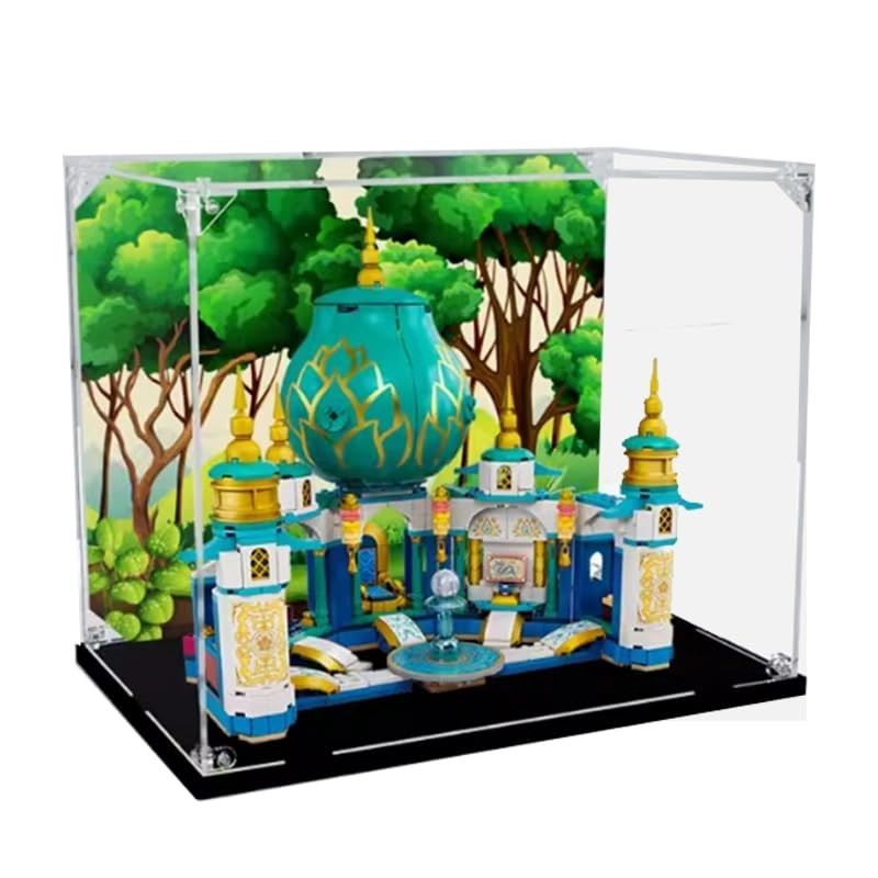 HCAEIOFJ Display Case - Raya and The Heart Palace Lego