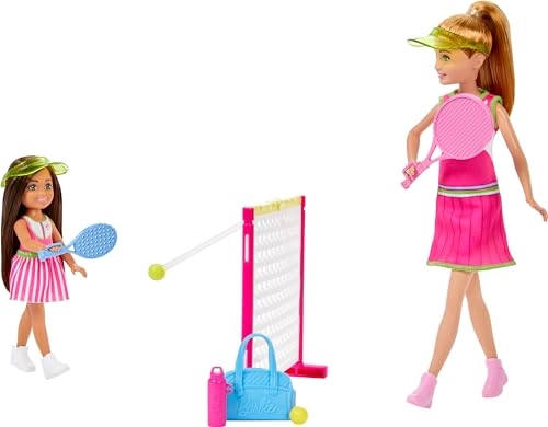 Stacie & Chelsea Tennis Playset - 2 Dolls 5+ Accessories Ages 3+