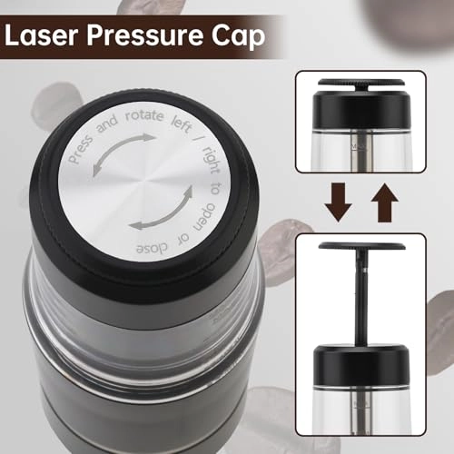 Hand Press Espresso Maker - 60 Milliliters ground coffee and capsules