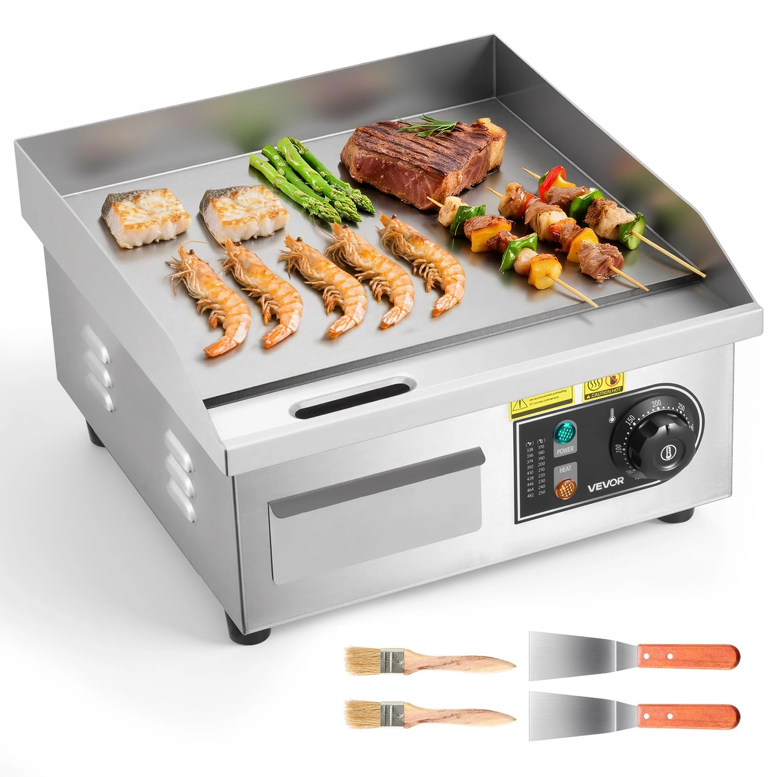 Vevor Commercial Electric Griddle - 14.17 x 11.81 inches