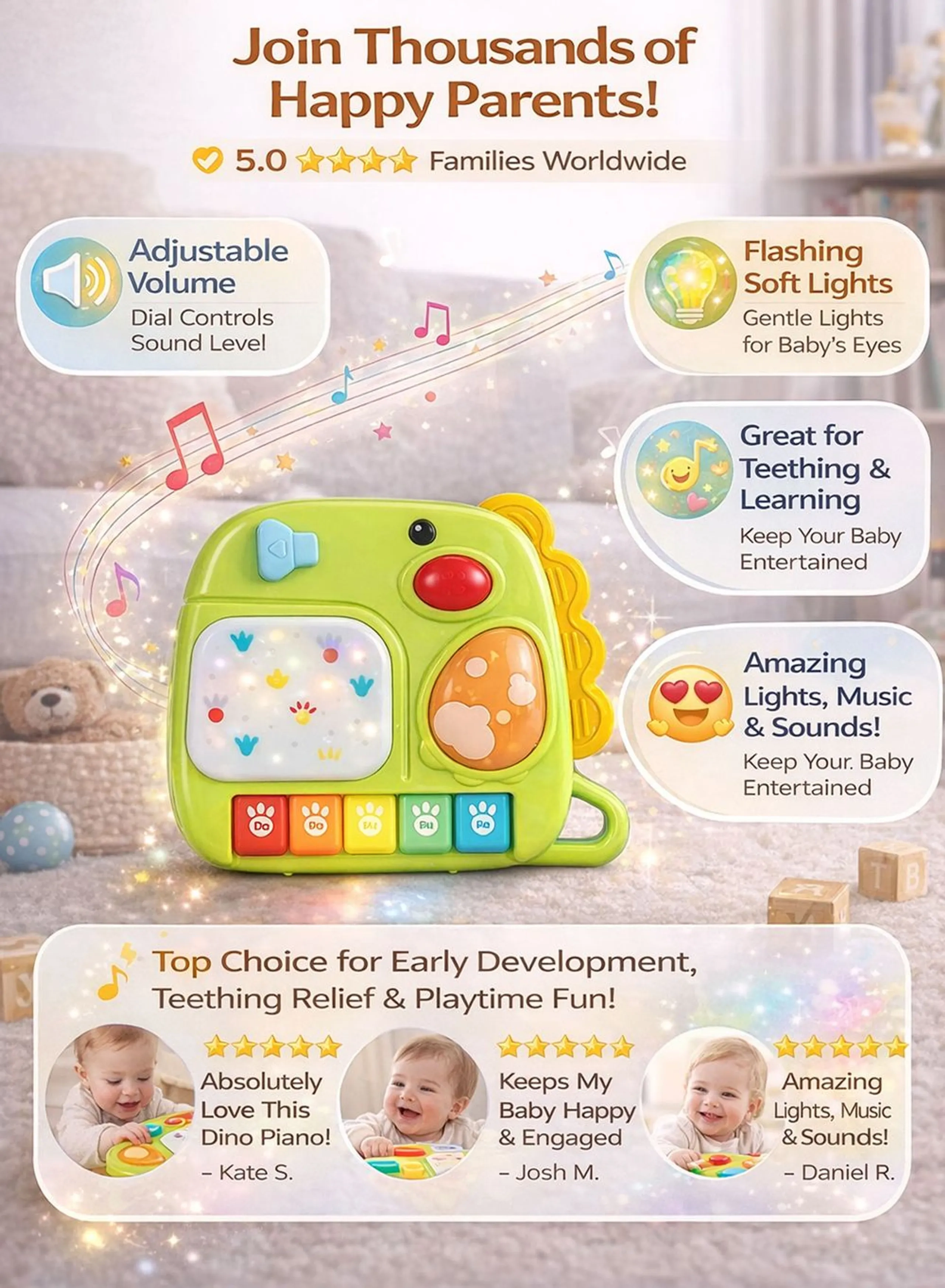 Dinosaur Piano - 19 months+