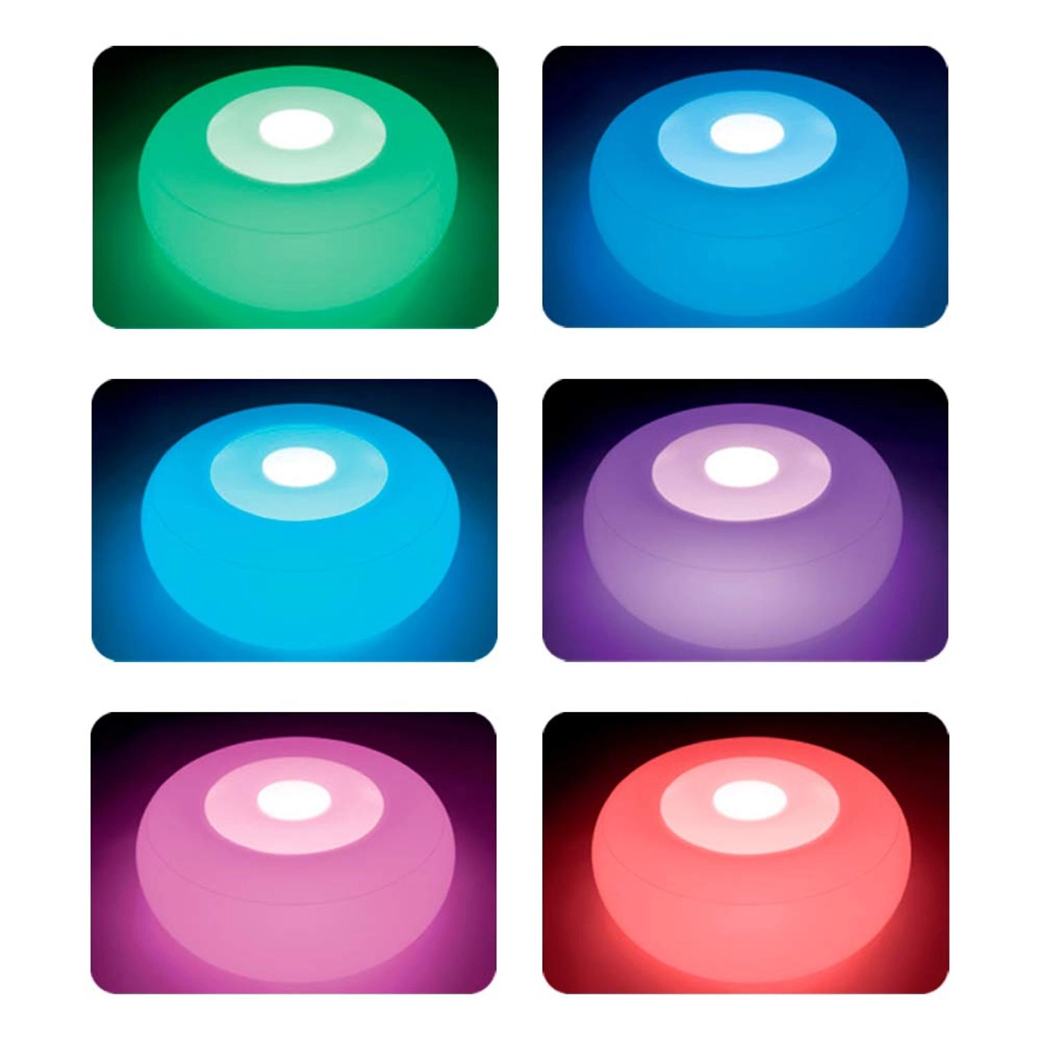 LED Ottoman Light - 30.48 x 30.48 x 9.53 cm 1430 gram