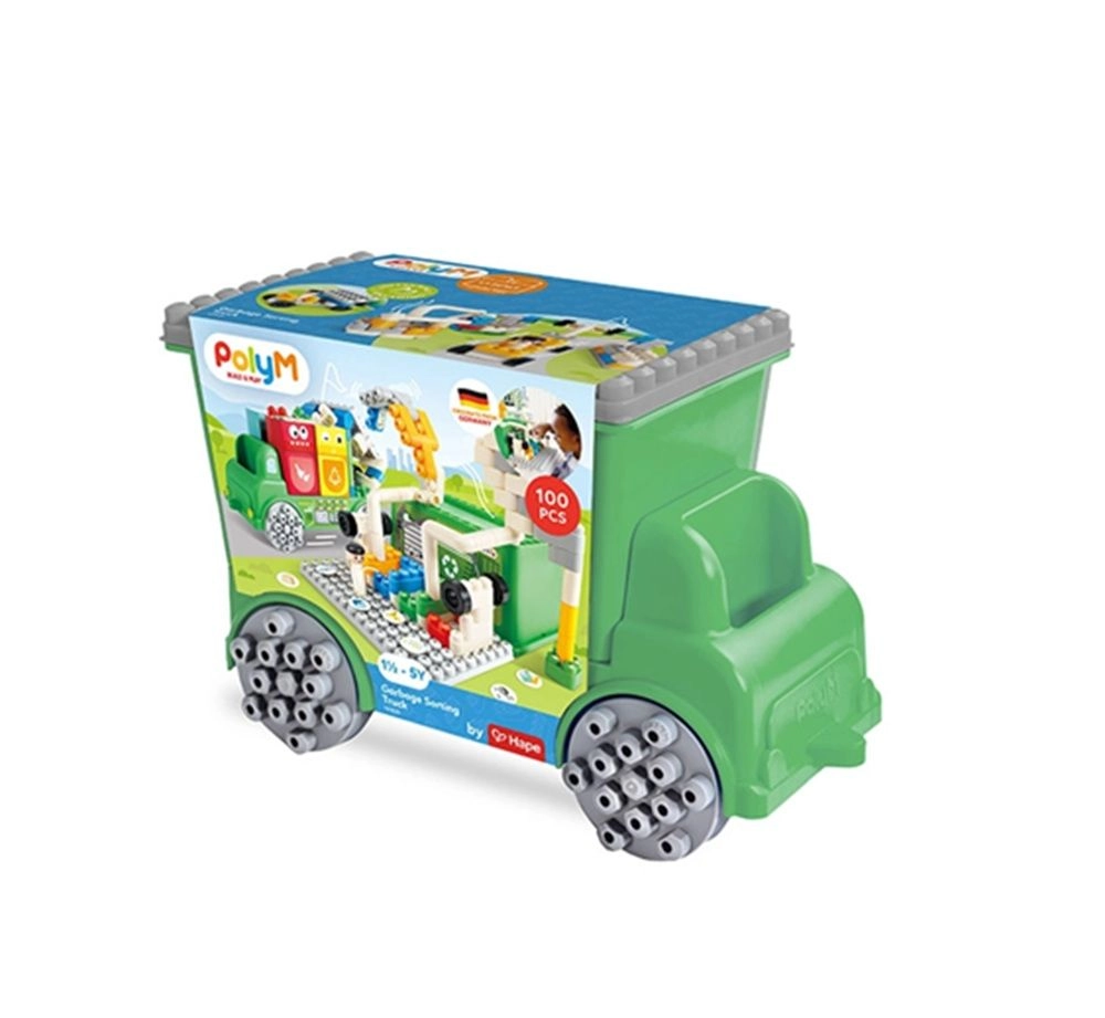 Poly M Garbage Sorting Truck - 18 months 101 pieces