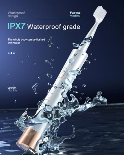 Electric Toothbrush - 31,000 VPM 5 Modes 8 Brush Heads