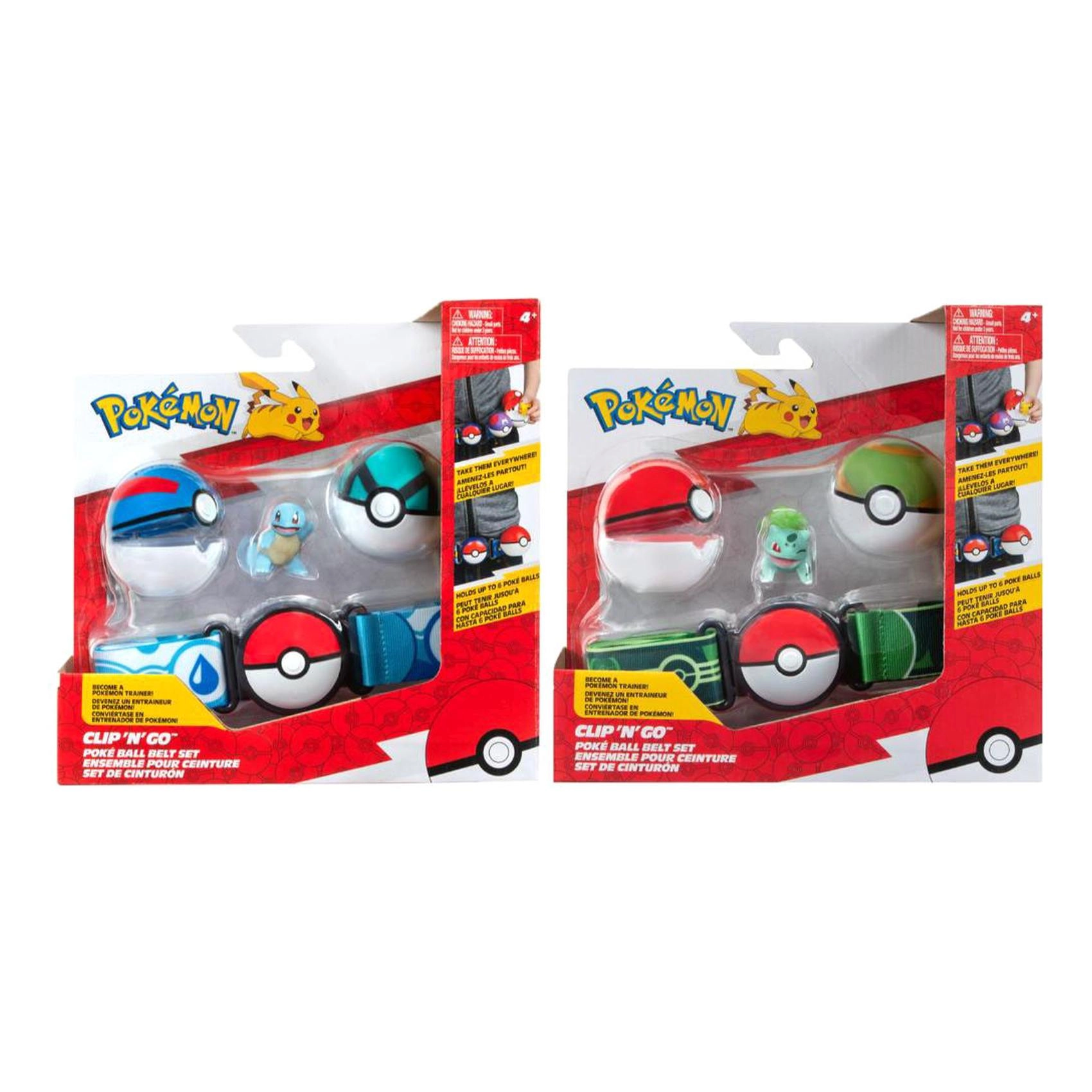 COLOR LAND CHILDRENS TOYS CENTER LLC Clip N Go Ball Belt Set - Poké Balls Adjustable Belt