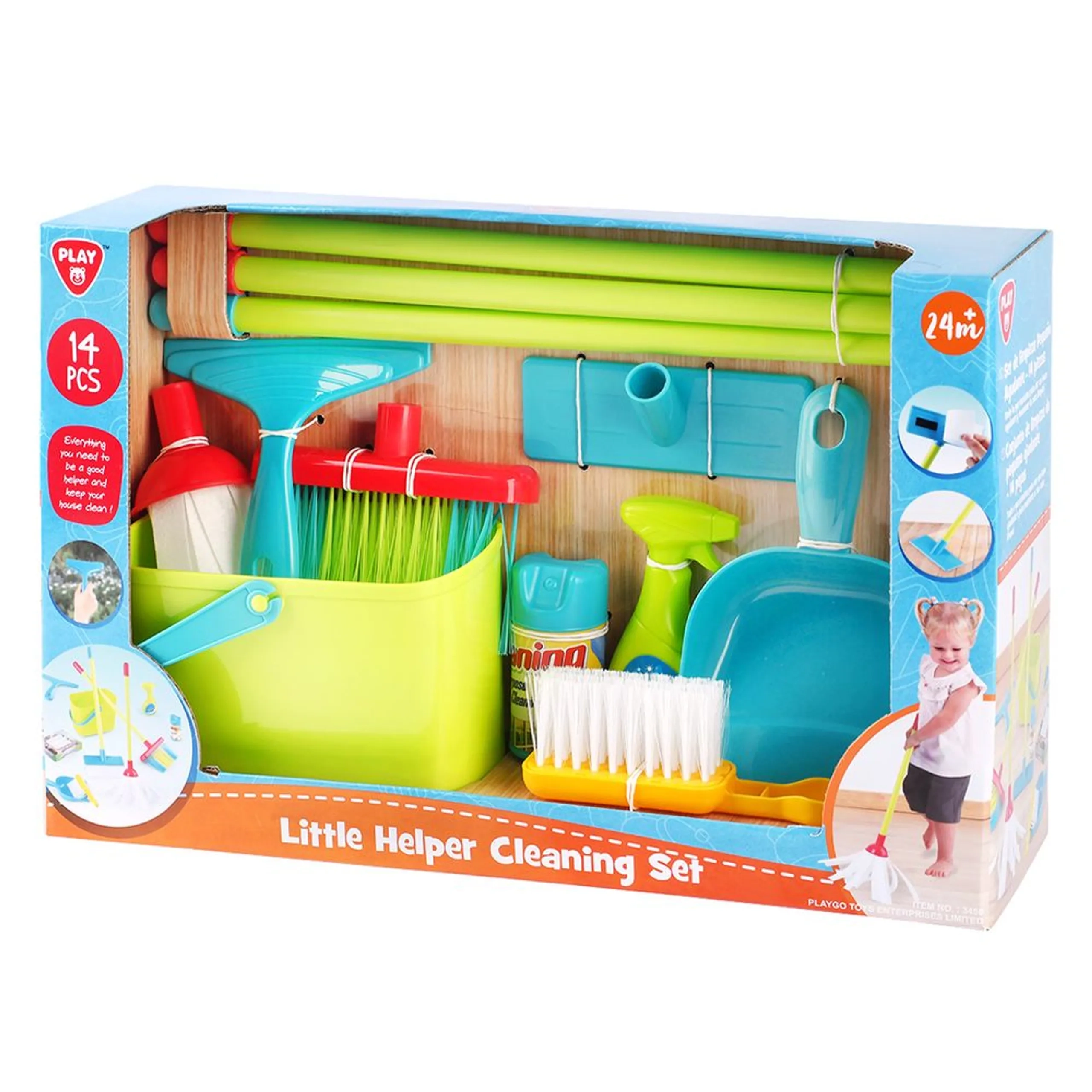 Play&Go PlayGo Little Helper Cleaning Set - Suitable for 2 Years & Above 14 pieces