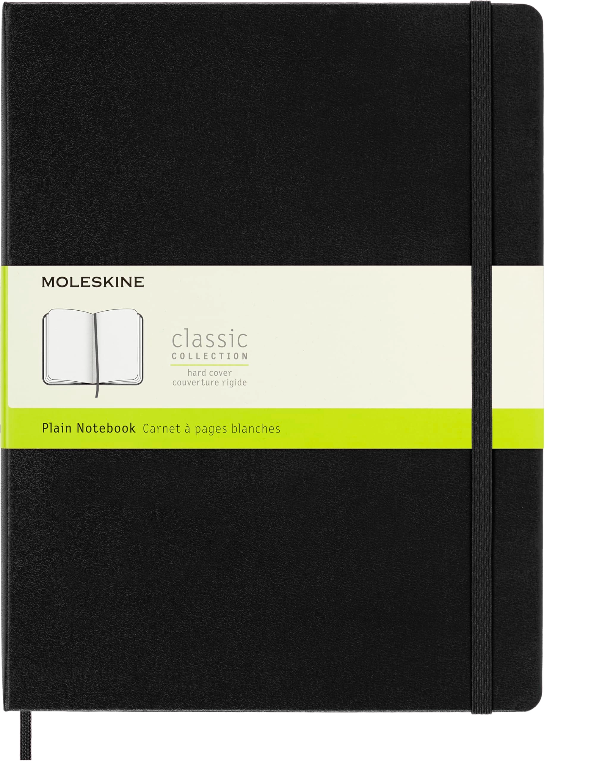 Moleskine Classic Plain Paper Notebook A4 Hardcover - Blank 192 Pages