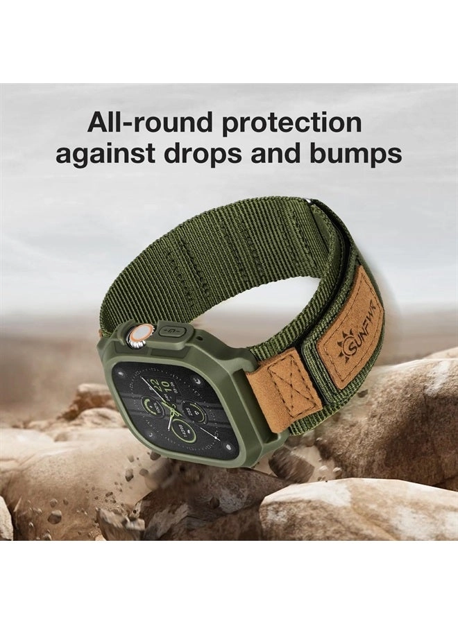 Velcro Nylon Sport Apple Watch Strap - 44mm 45mm 49mm