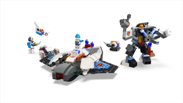 Construction Mech (60428) + Interstellar Spaceship (60430) + Space Hoverbike (30663)