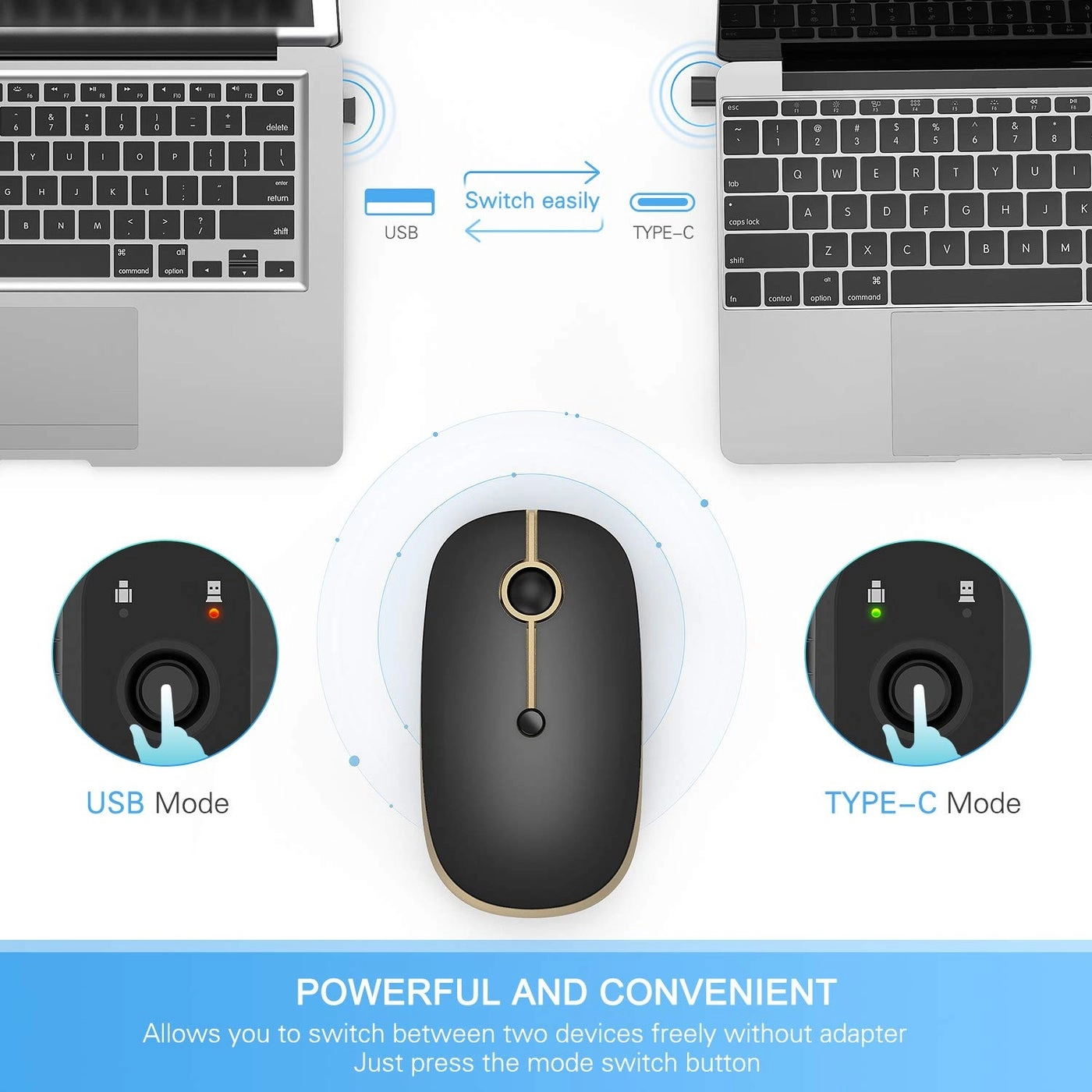 Type C Wireless Mouse - Wireless